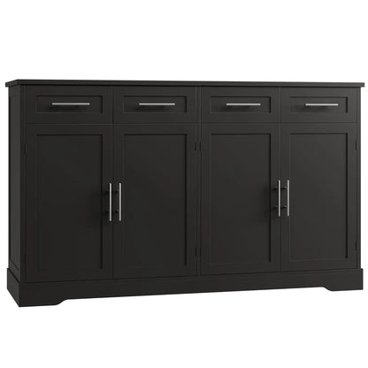 60" Large Buffet Sideboard with Storage & 4 Drawers