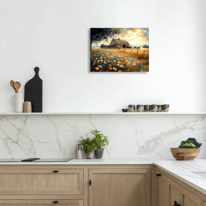Quiet Farmhouse Landscape Painting for interior decoration
