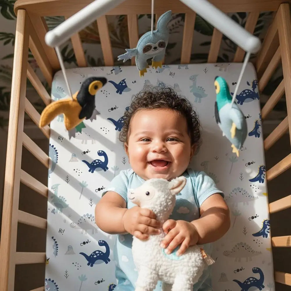 4-Pack Extra Soft Microfiber Crib Sheets Set for Baby Boys