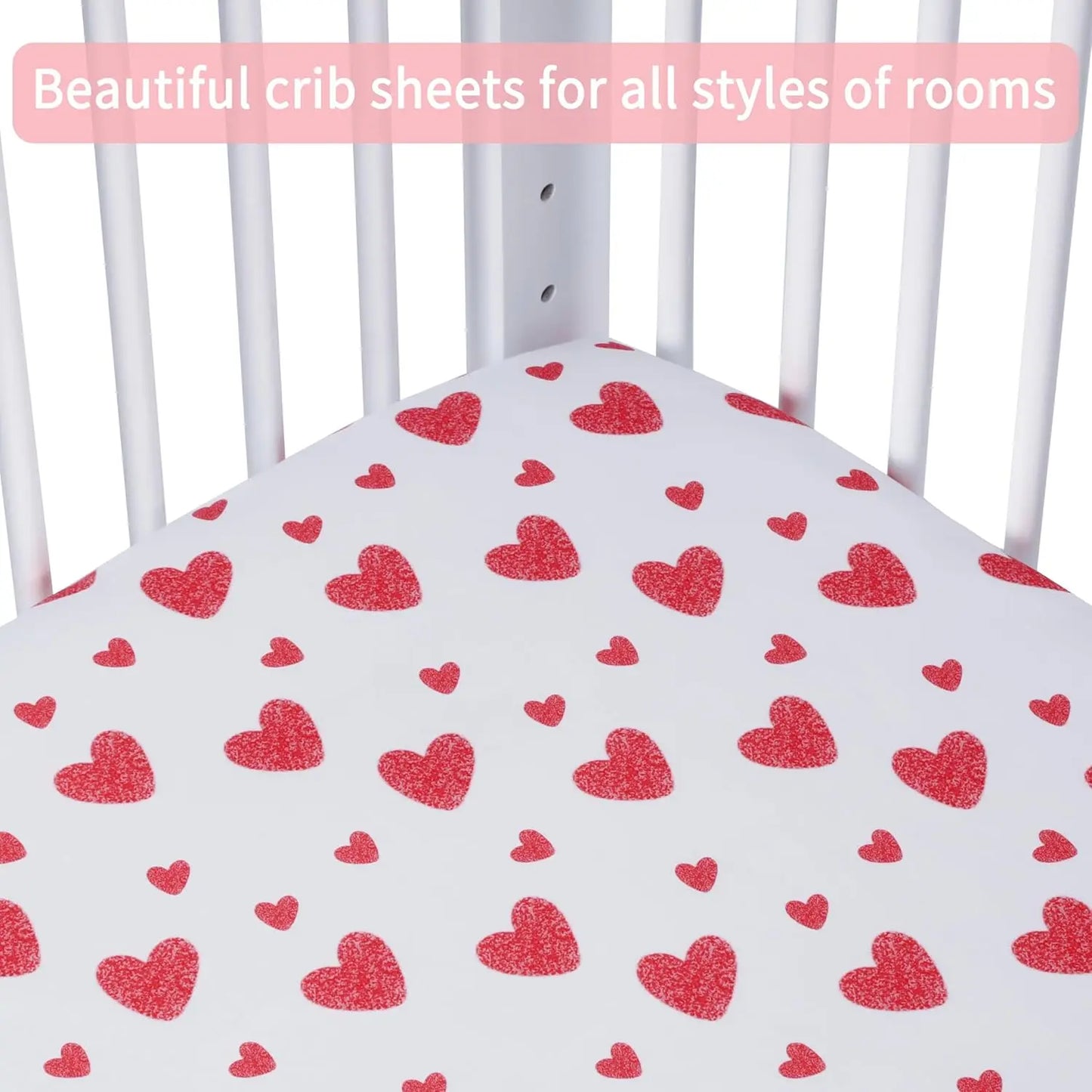 2-Pack Soft Microfiber Fitted Crib Sheets