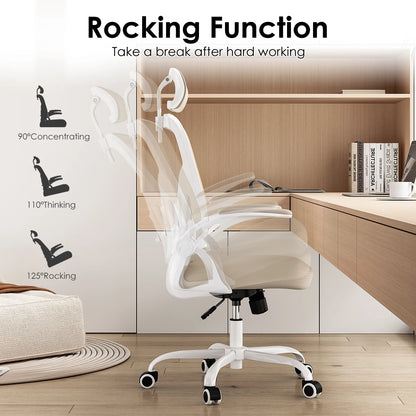Ergonomic Home Office Desk Chair with Headrest & High Back
