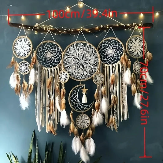 5-Piece Large Handcrafted Moon Dream Chaser